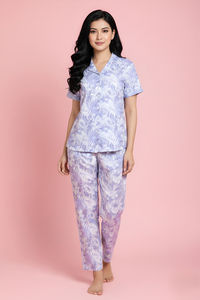 Zivame Buttersoft Knit Poly Pyjama Set - Blanc De — thumbnail 5